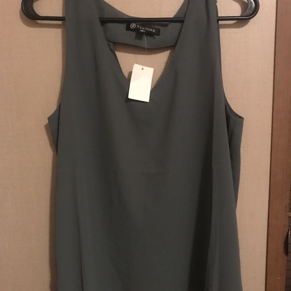 NWT versona gray dress tank - Picture 2 of 5